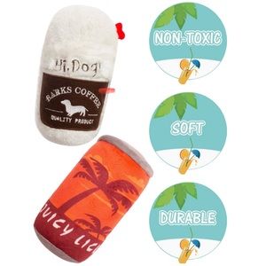 Scirokko Squeaky Plush Toys For Small Or Medium Dogs - Brand New - Two For One